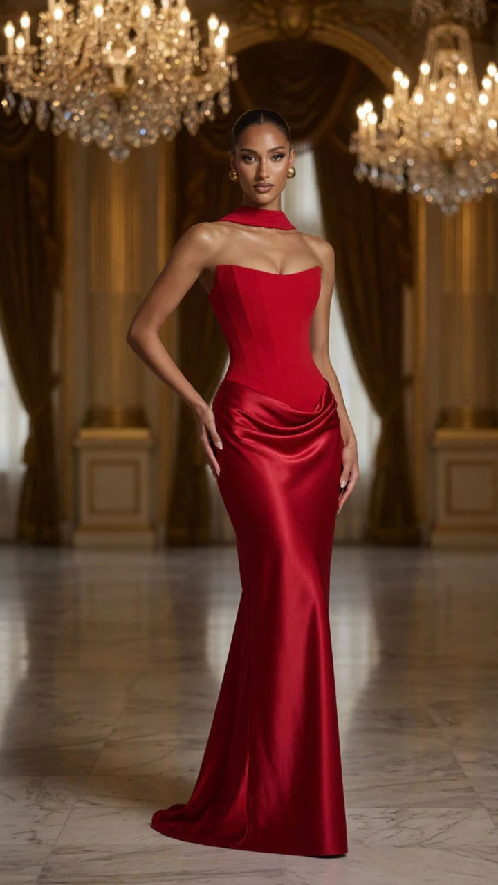Satin Maxi Dress