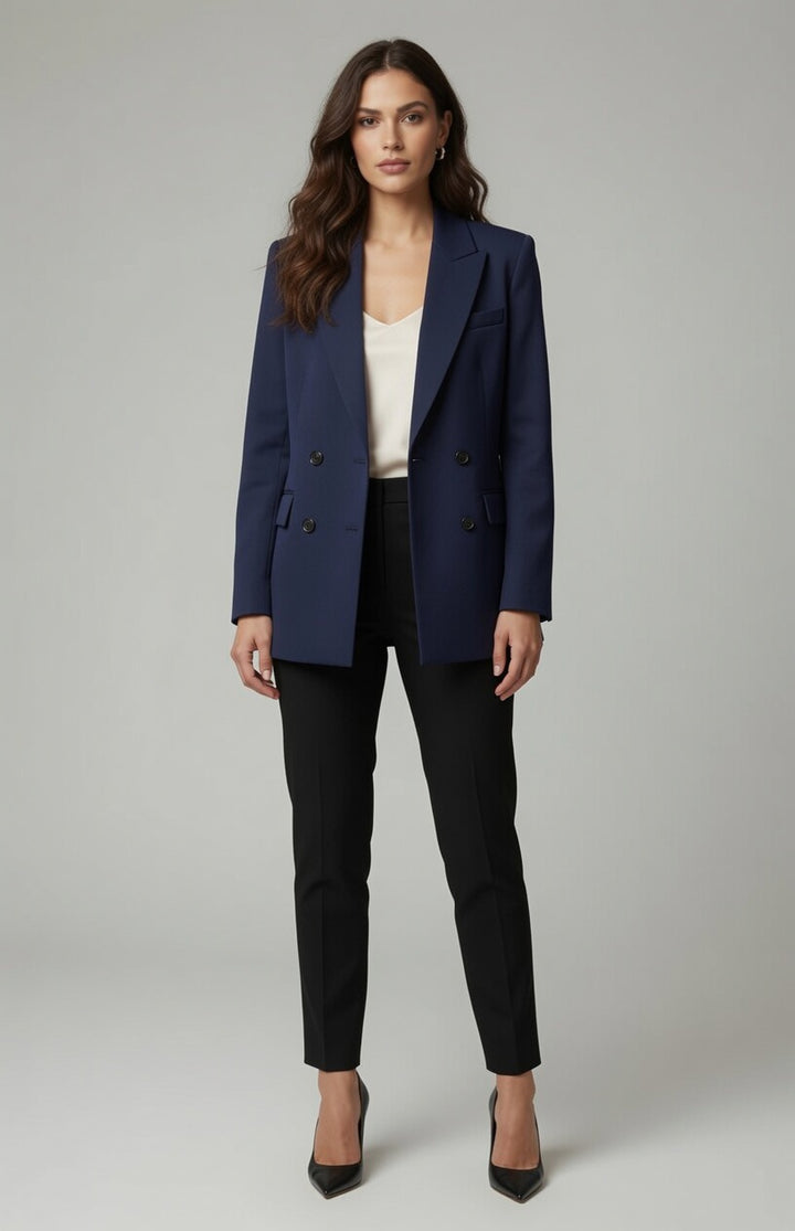 Oversized Double-Breasted Blazer