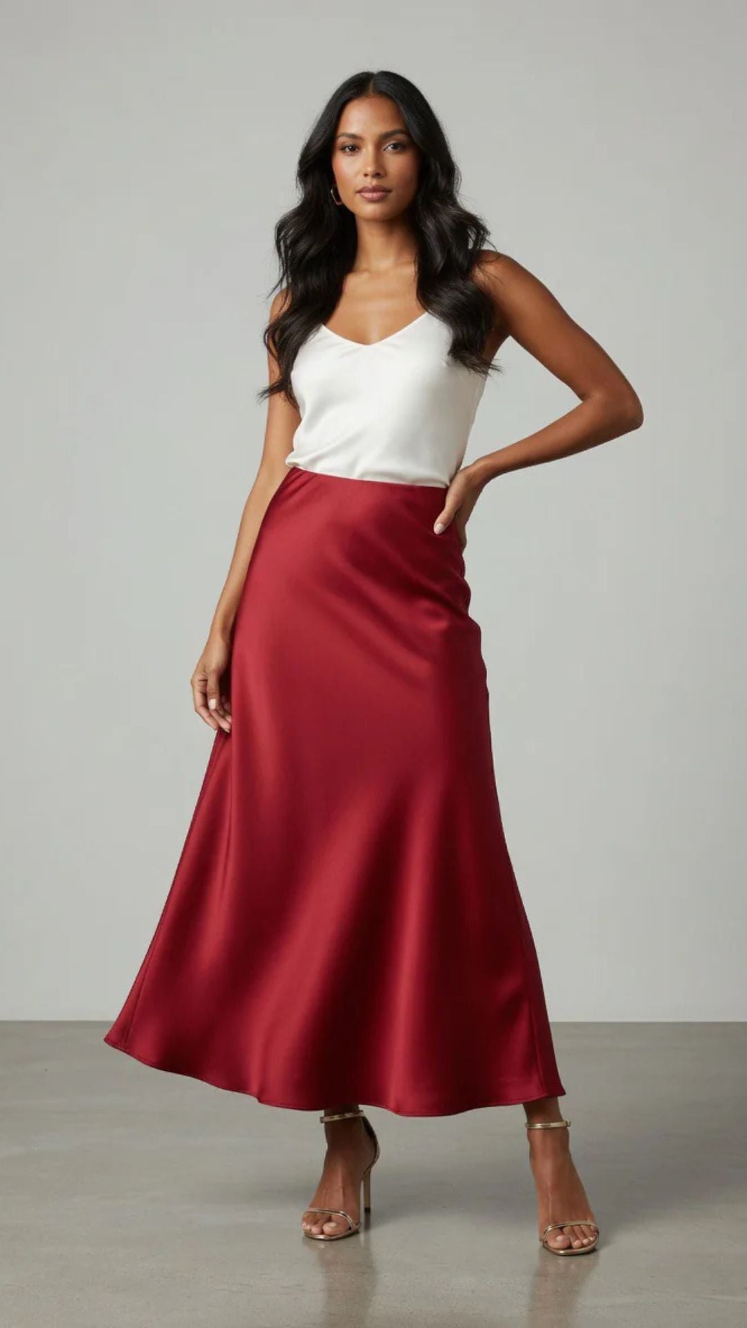 Satin Midaxi Skirt