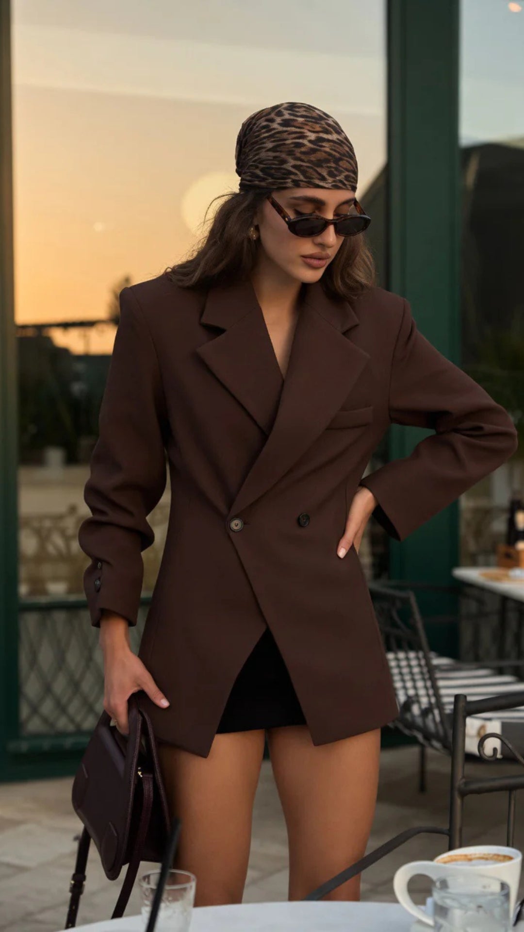 Oversized Double-Breasted Blazer