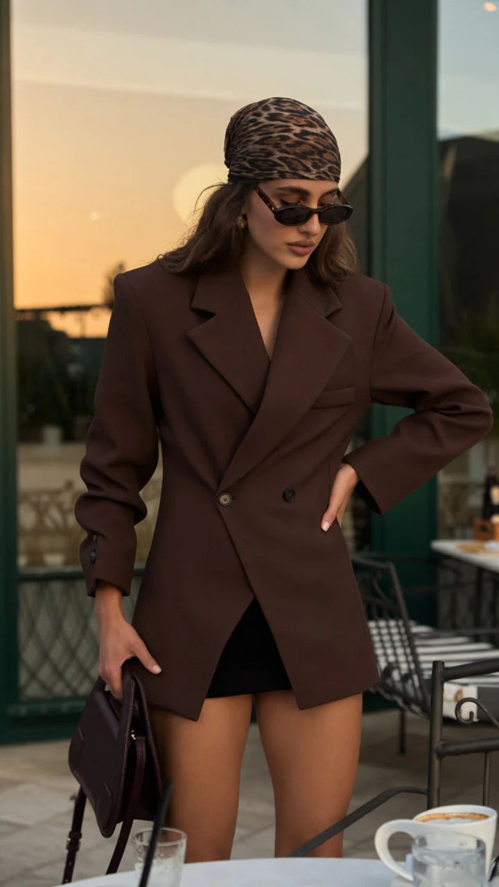Oversized Double-Breasted Blazer