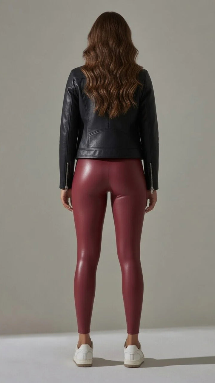 Faux Leather Trousers