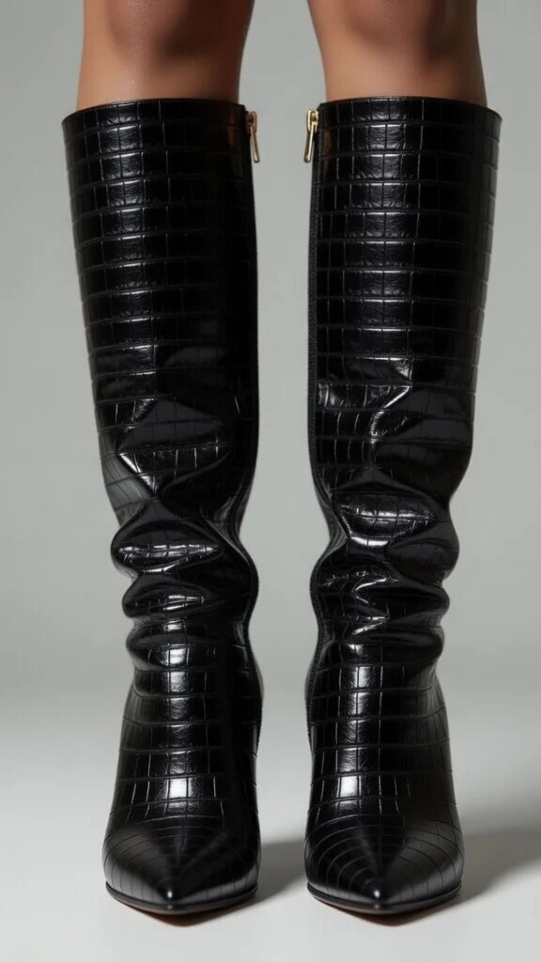 Zipper High Heel Boots