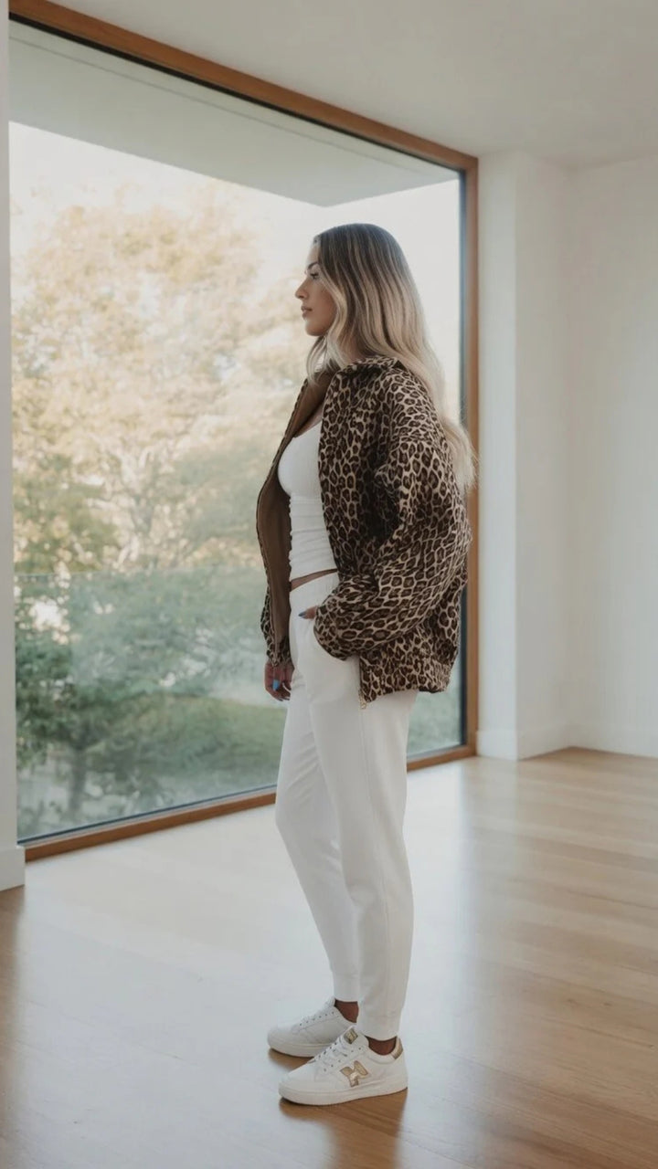 Leopard Print Hoodie