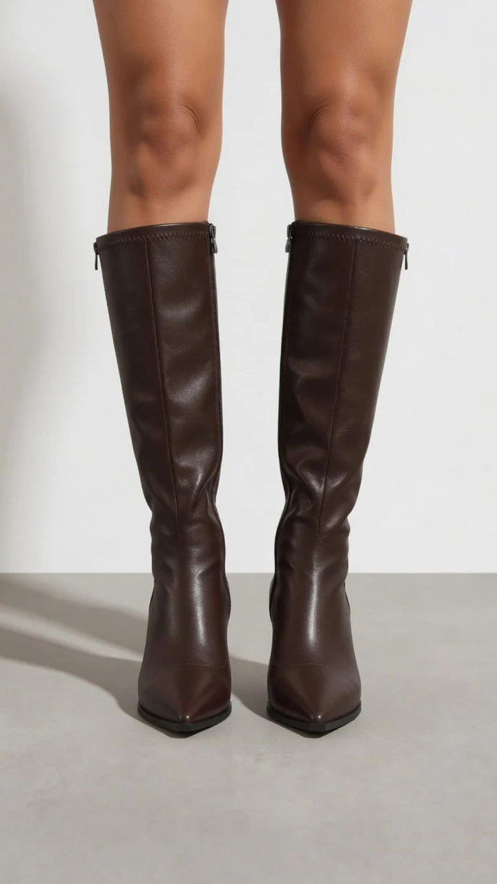 PU Leather Long Boots
