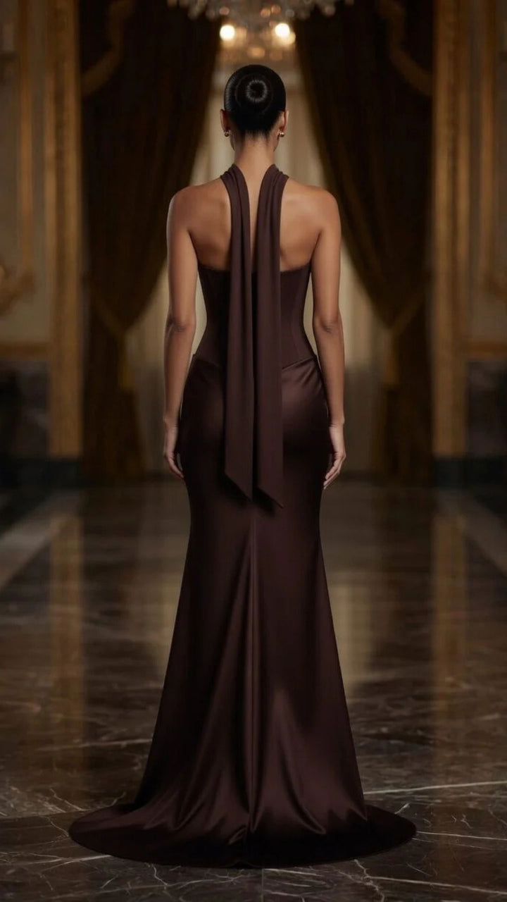 Satin Maxi Dress