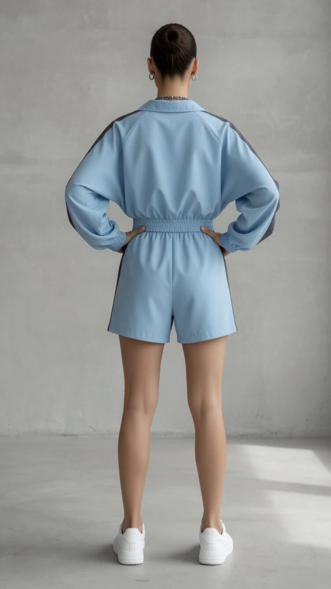 Retro-Sport Windbreaker &amp; Shorts Set