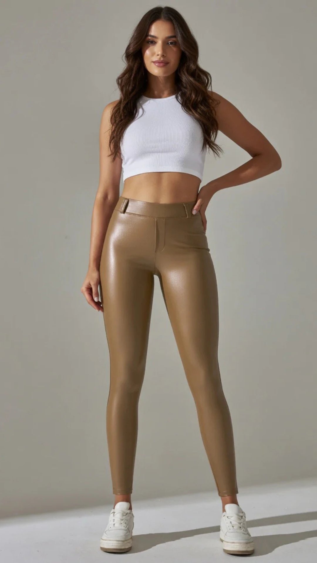 Faux Leather Trousers