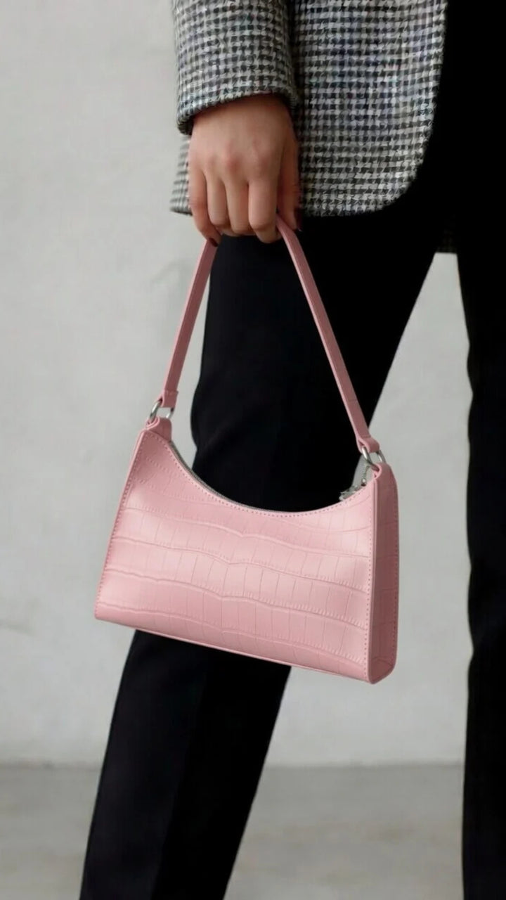 PU Leather Alligator Pattern Handbag