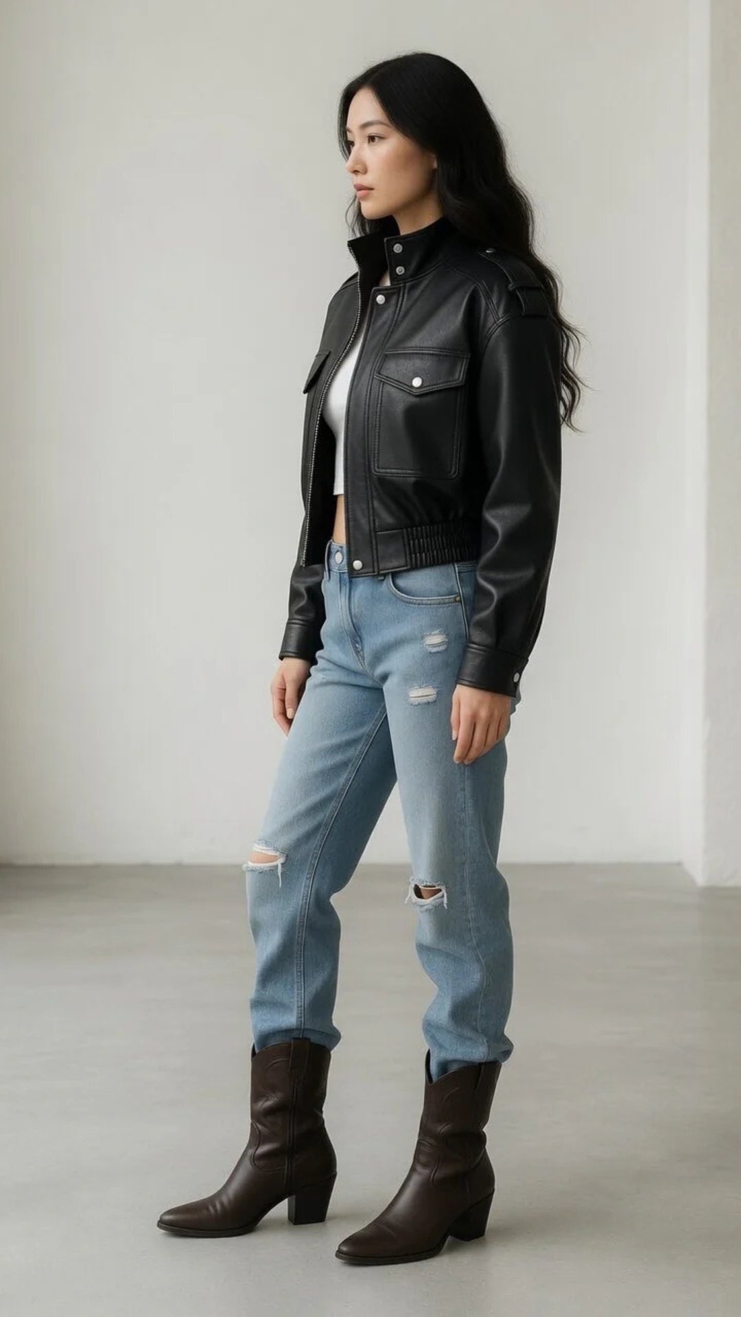 Faux Leather Jacket
