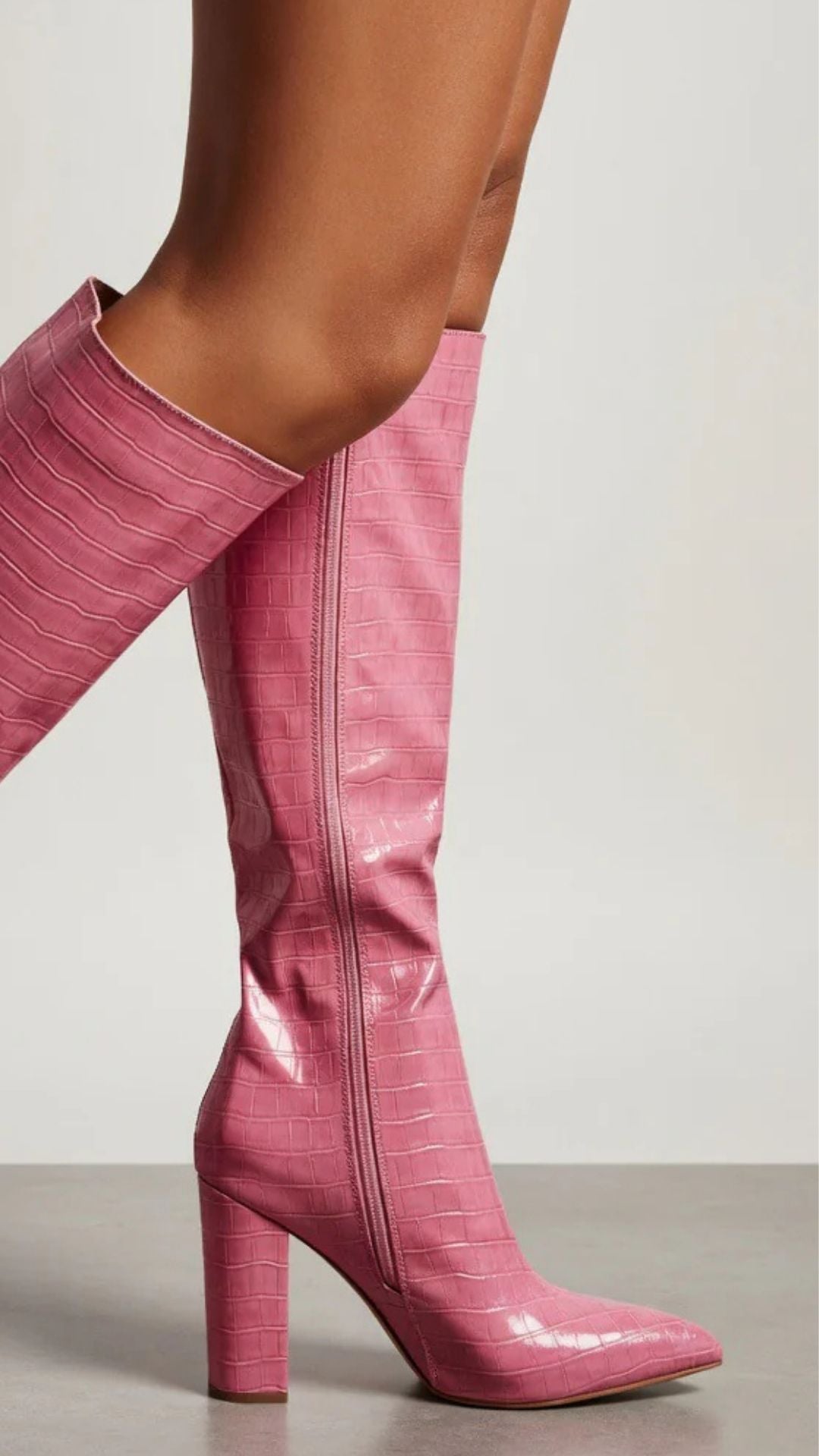 Zipper High Heel Boots