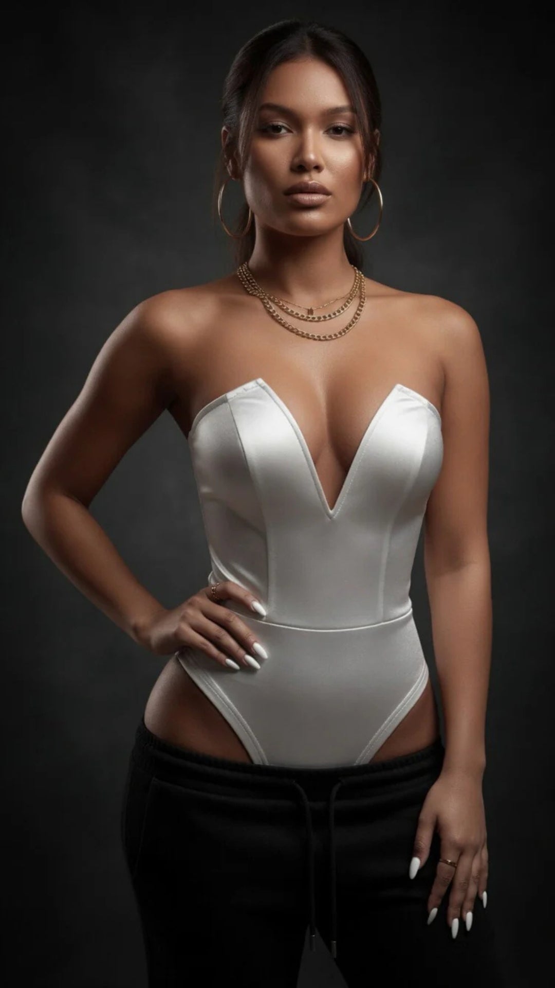 Satin Strapless Bodysuit