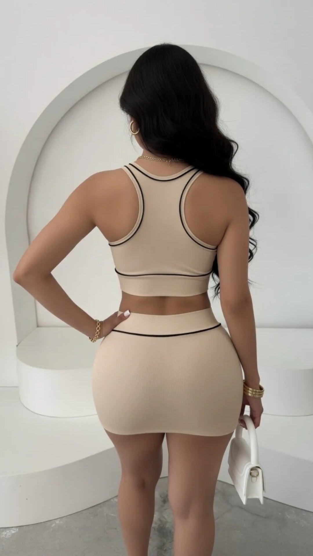 Crop Top &amp; Mini Skirt Set