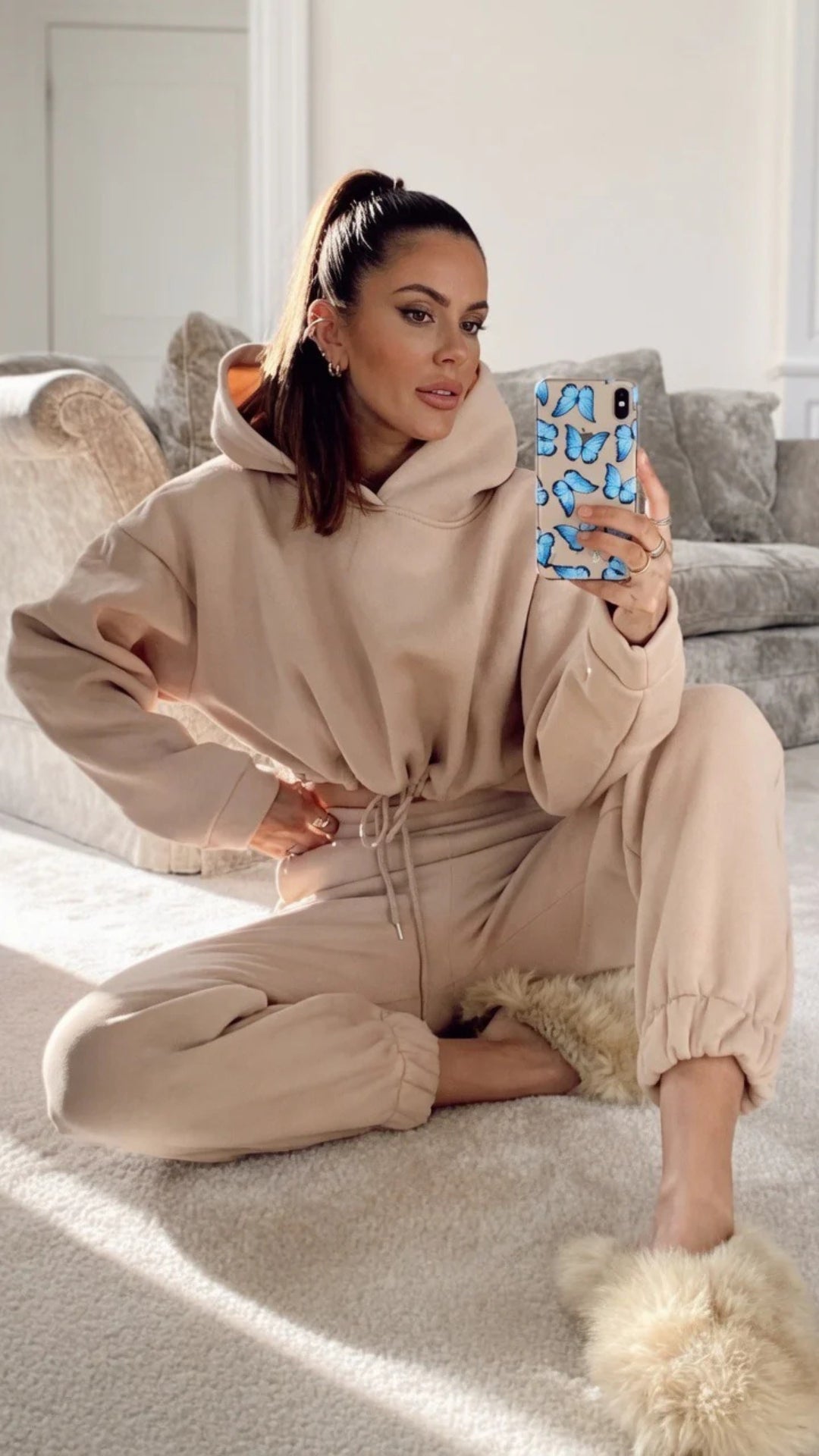 Cropped Hoodie &amp; Jogger Set