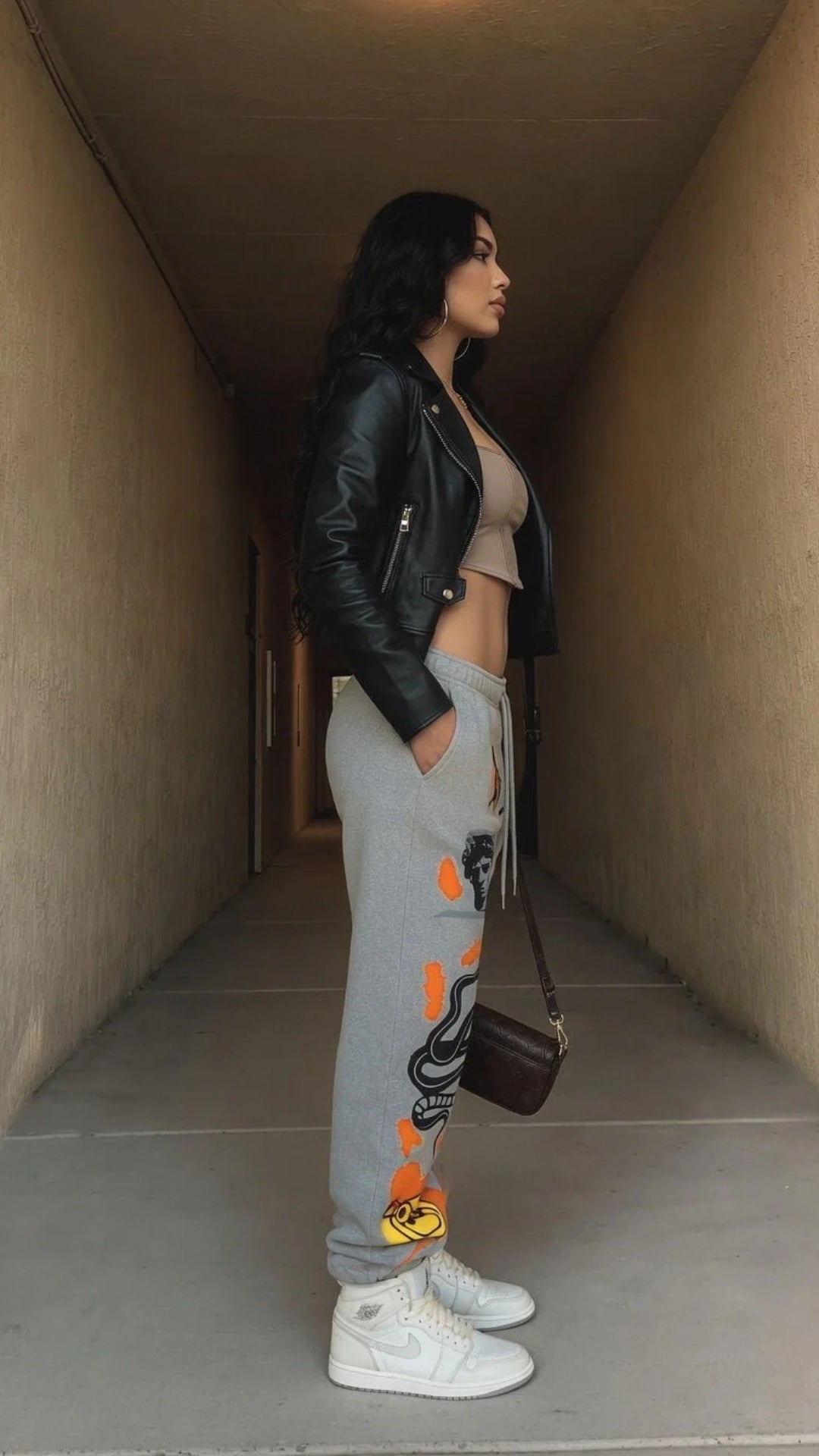 Graphic Print Joggers