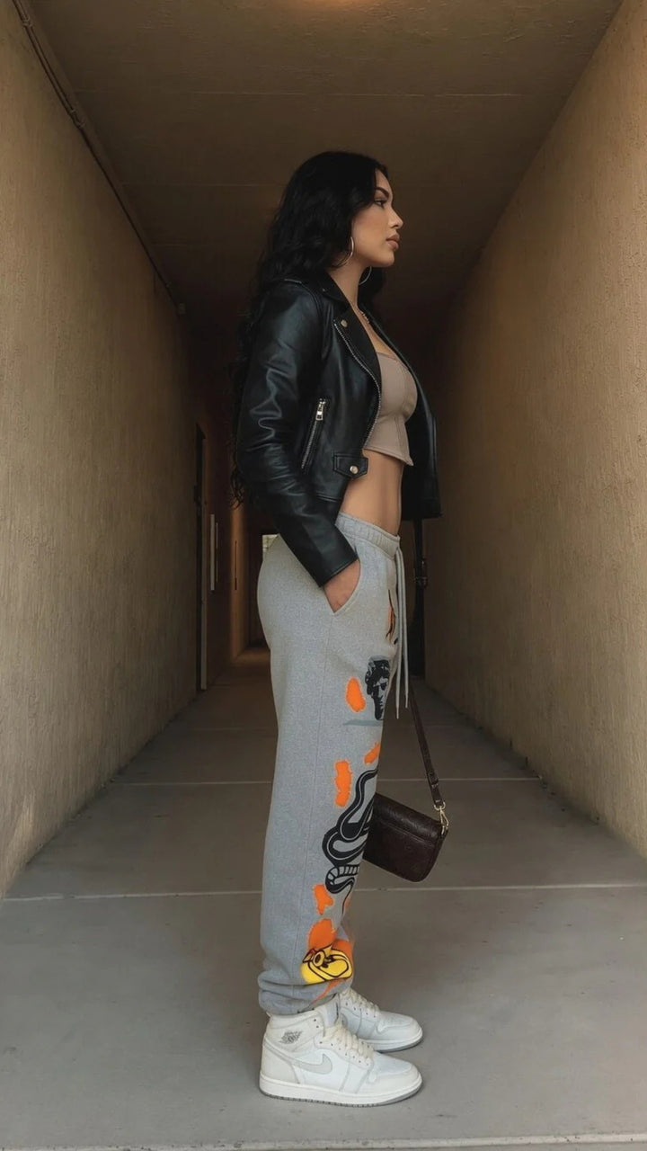 Graphic Print Joggers