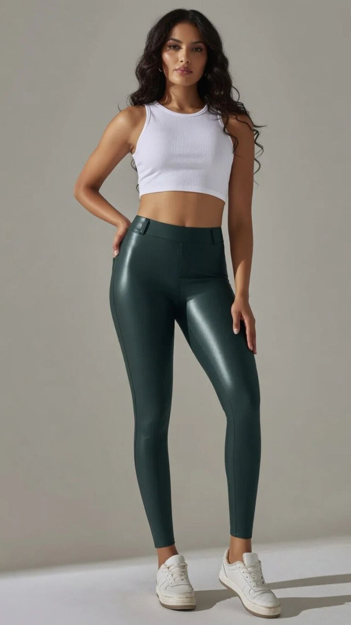 Faux Leather Trousers