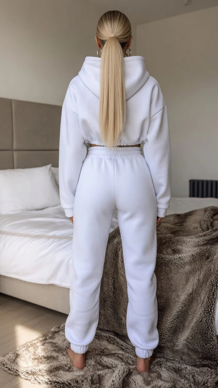 Cropped Hoodie &amp; Jogger Set