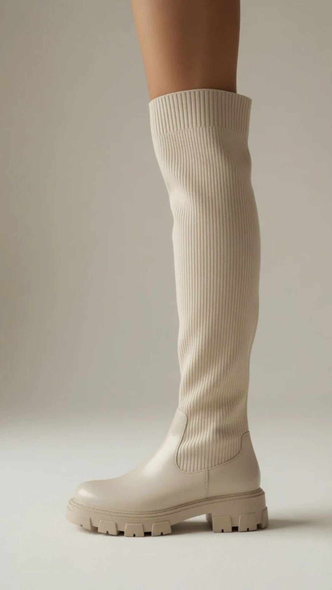 Over The Knee Chunky Knit Boots
