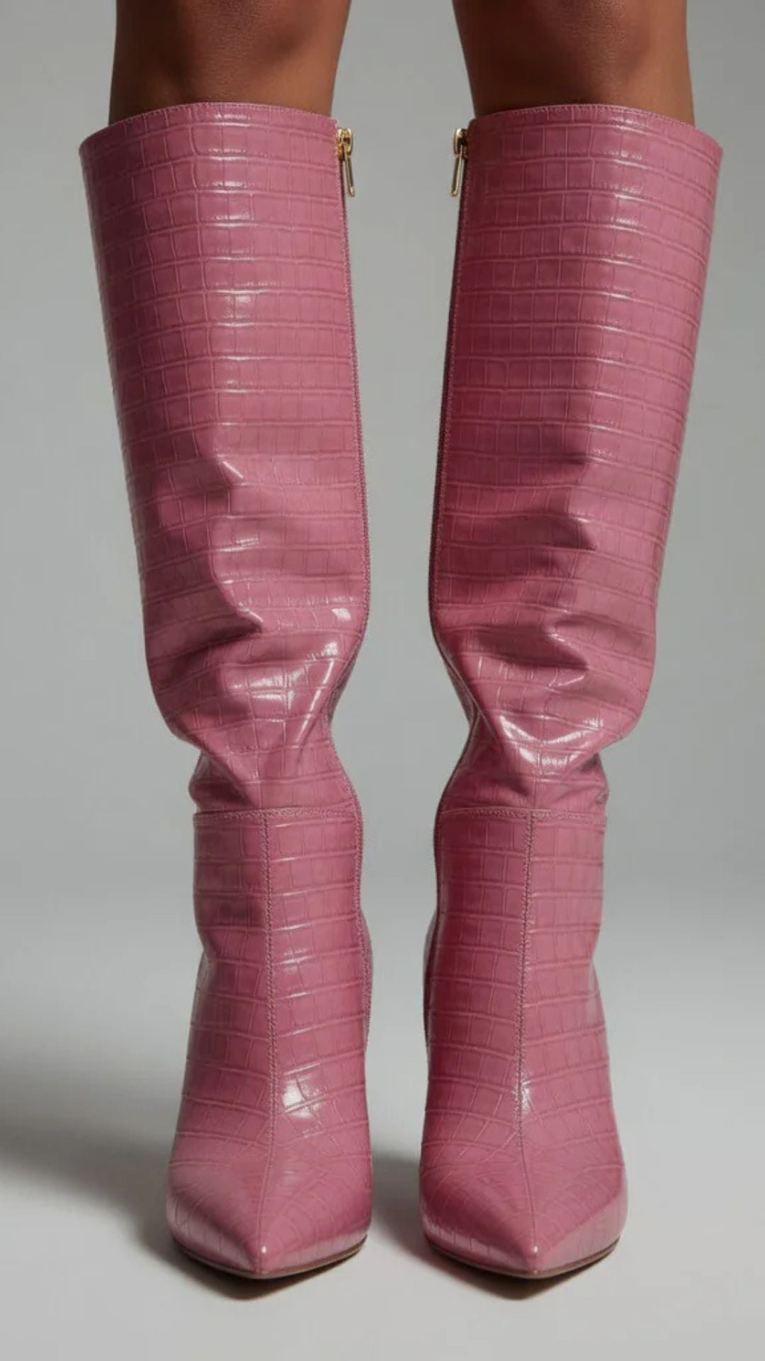 Zipper High Heel Boots
