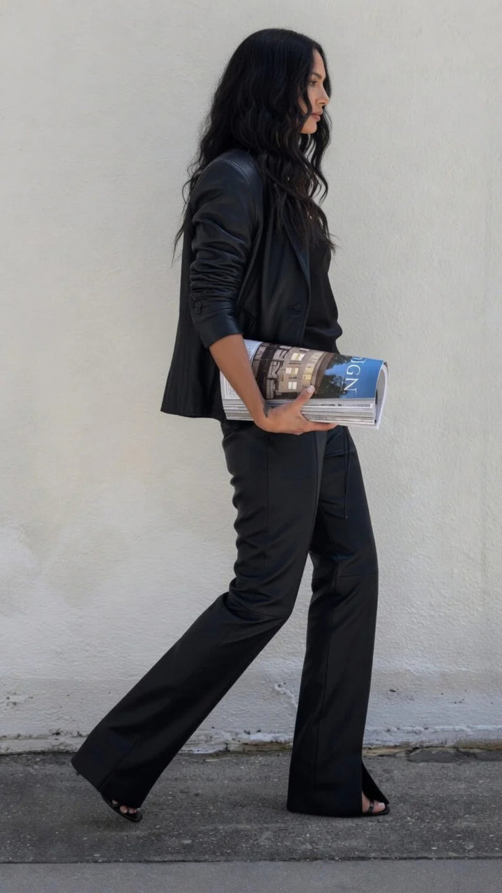 Faux Leather Trousers