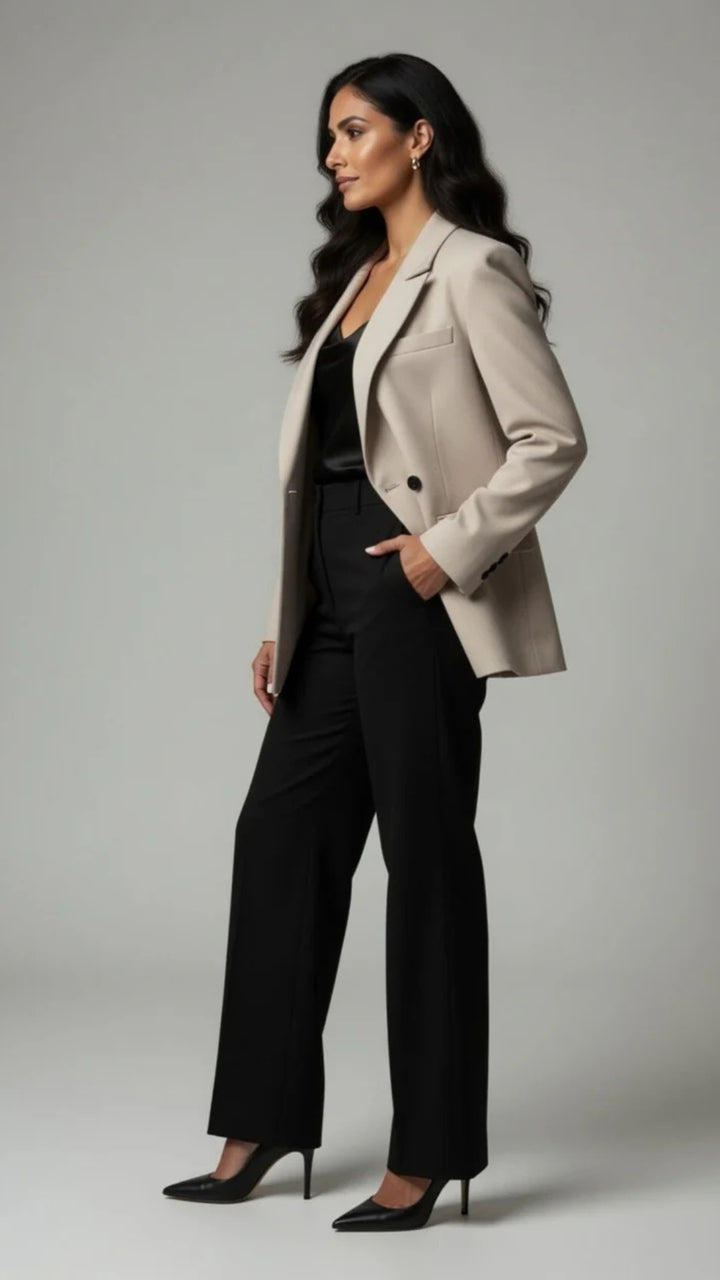 Oversized Double-Breasted Blazer