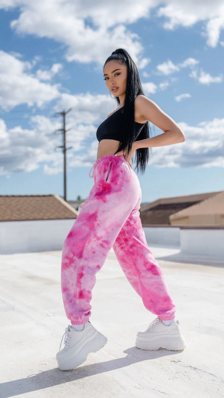 Tie-Dye Design Sweatpants