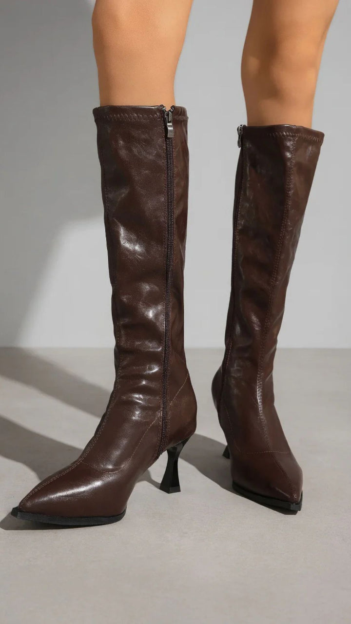 PU Leather Long Boots