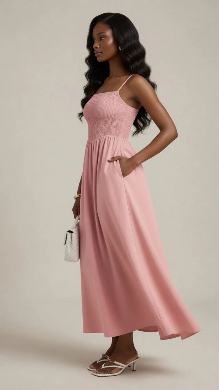 Square Neck Maxi Dress