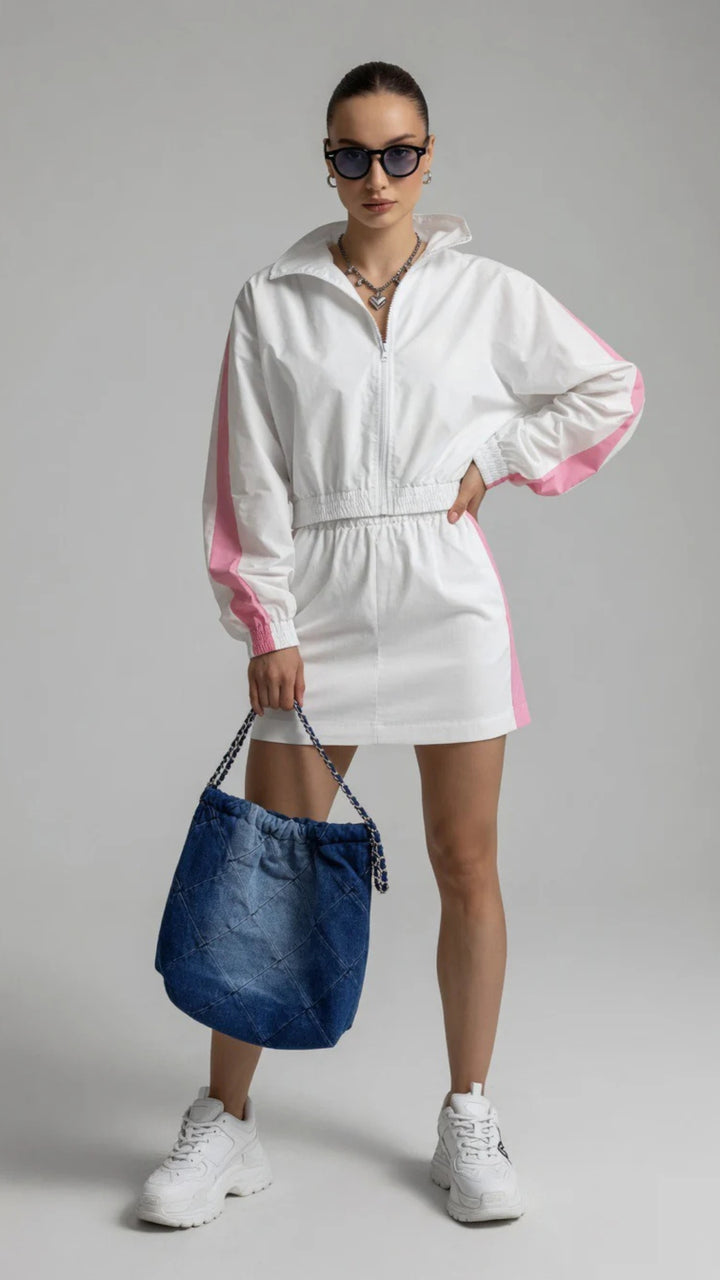 Retro-Sport Windbreaker &amp; Shorts Set