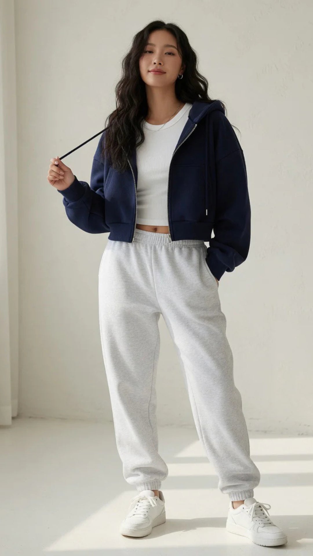 Basic Cropped Hoodie