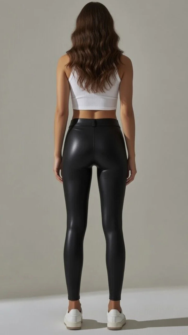 Faux Leather Trousers