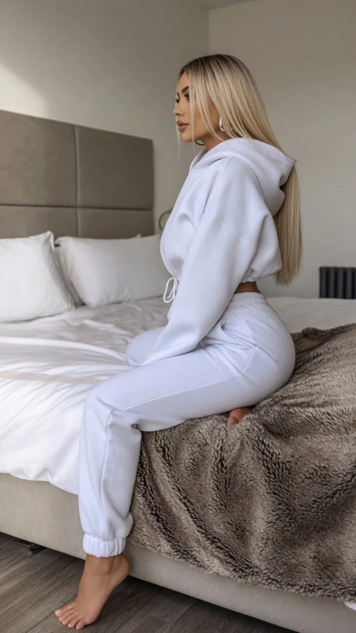 Cropped Hoodie &amp; Jogger Set