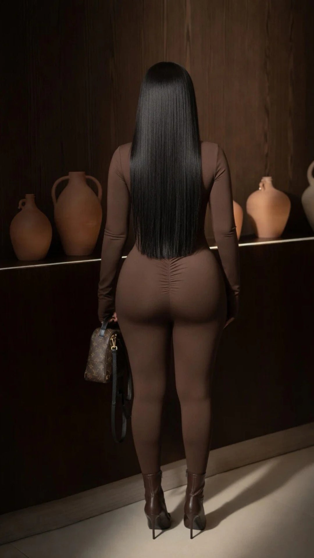 Chocolate Brown Jumpsuit