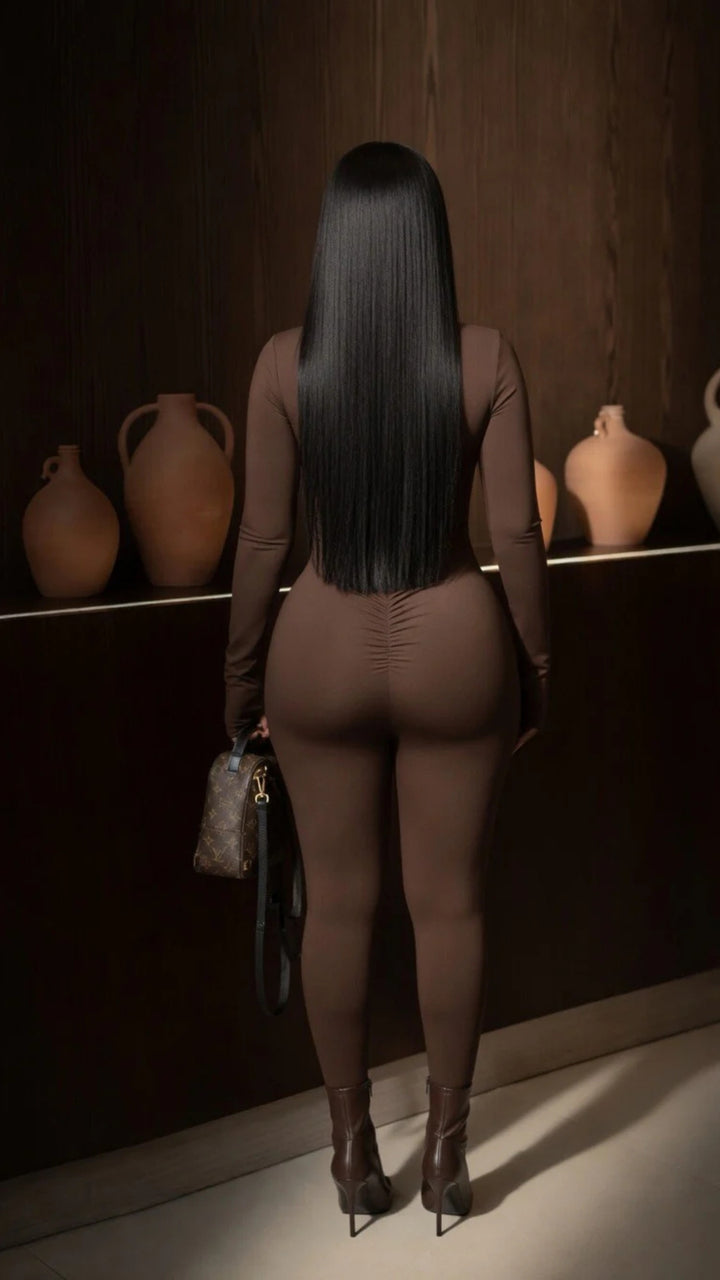 Chocolate Brown Jumpsuit