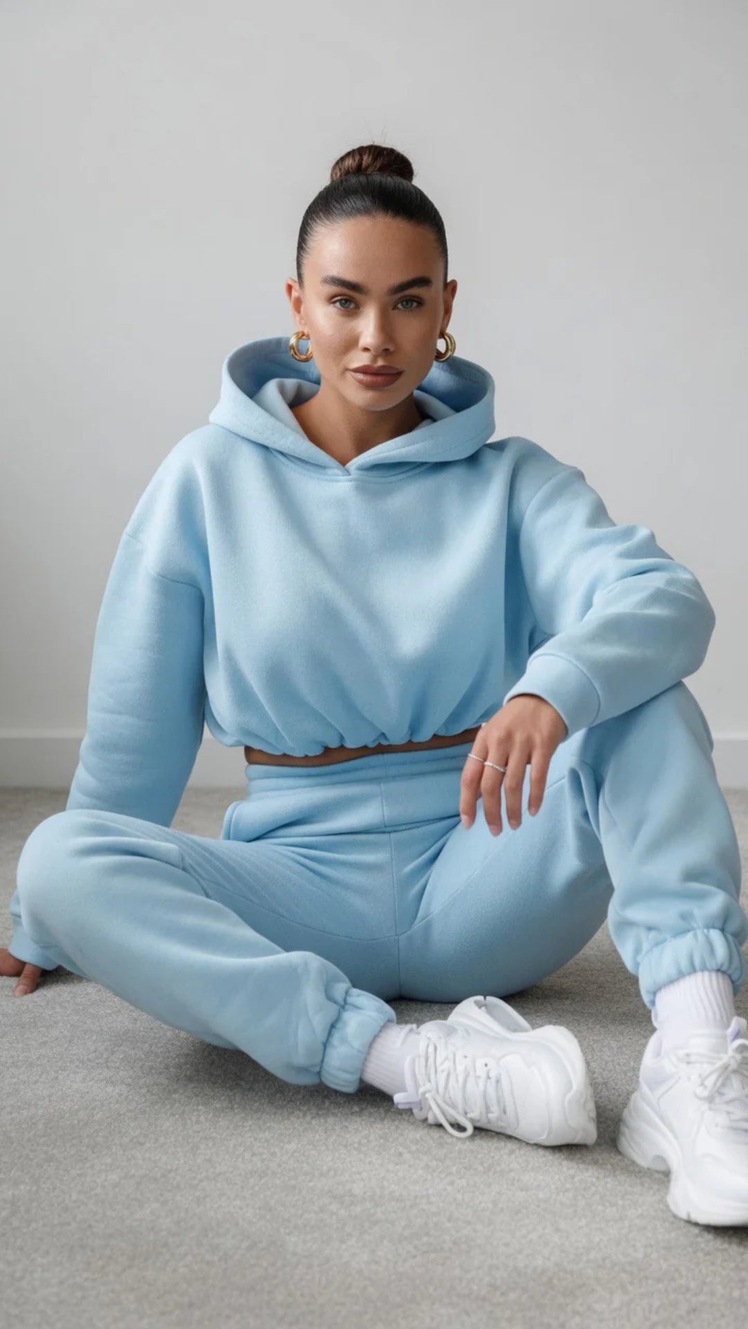 Cropped Hoodie &amp; Jogger Set