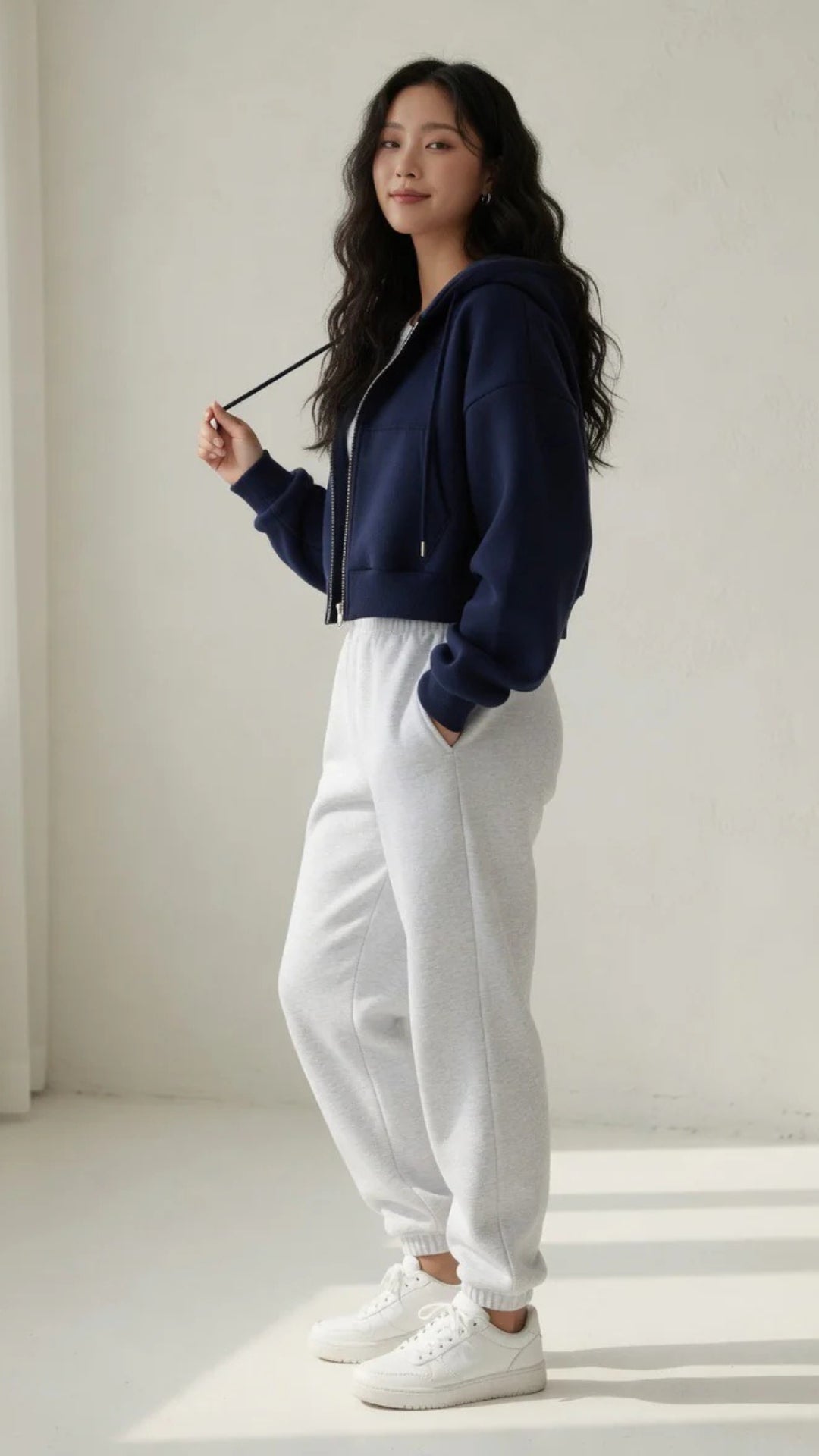 Basic Cropped Hoodie