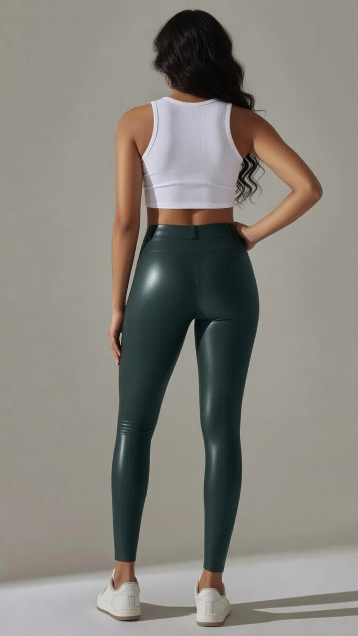 Faux Leather Trousers