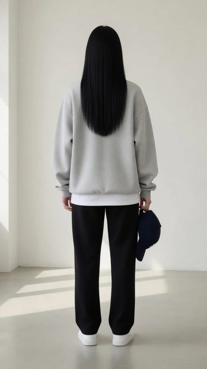 Basic Paris Print Sweatshirt