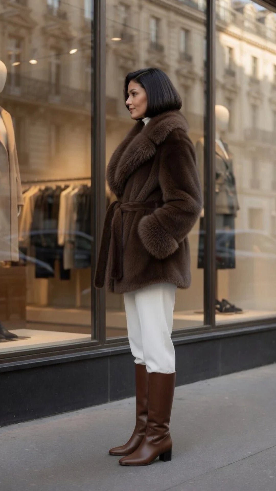 Long Faux Fur Coat