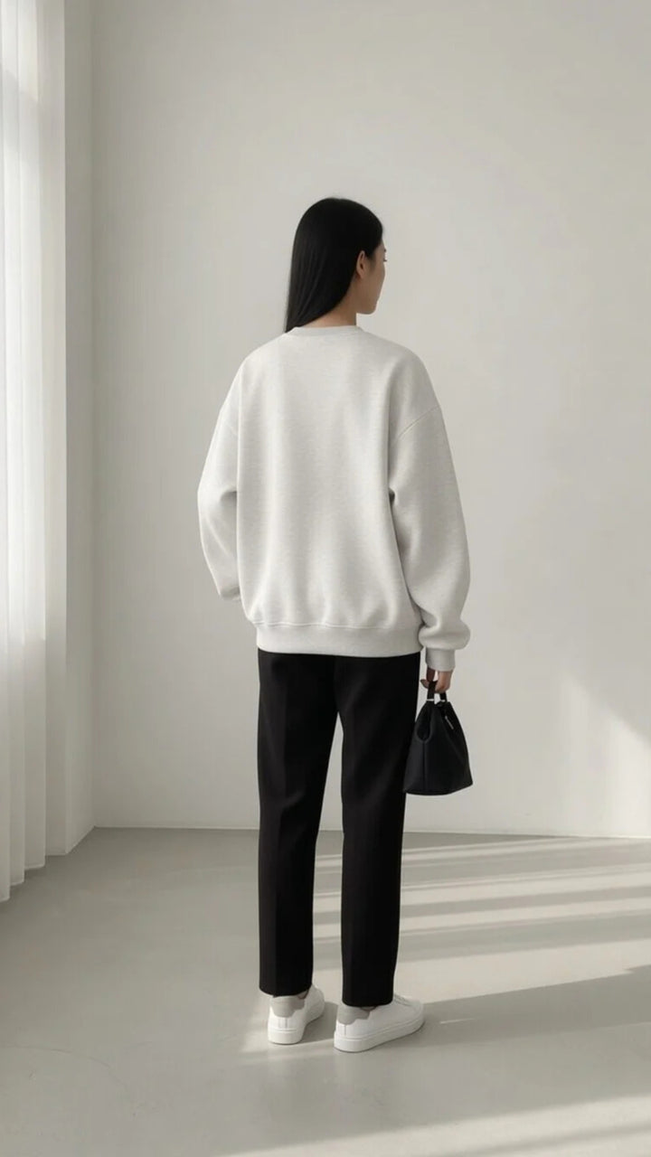 Basic Paris Print Sweatshirt