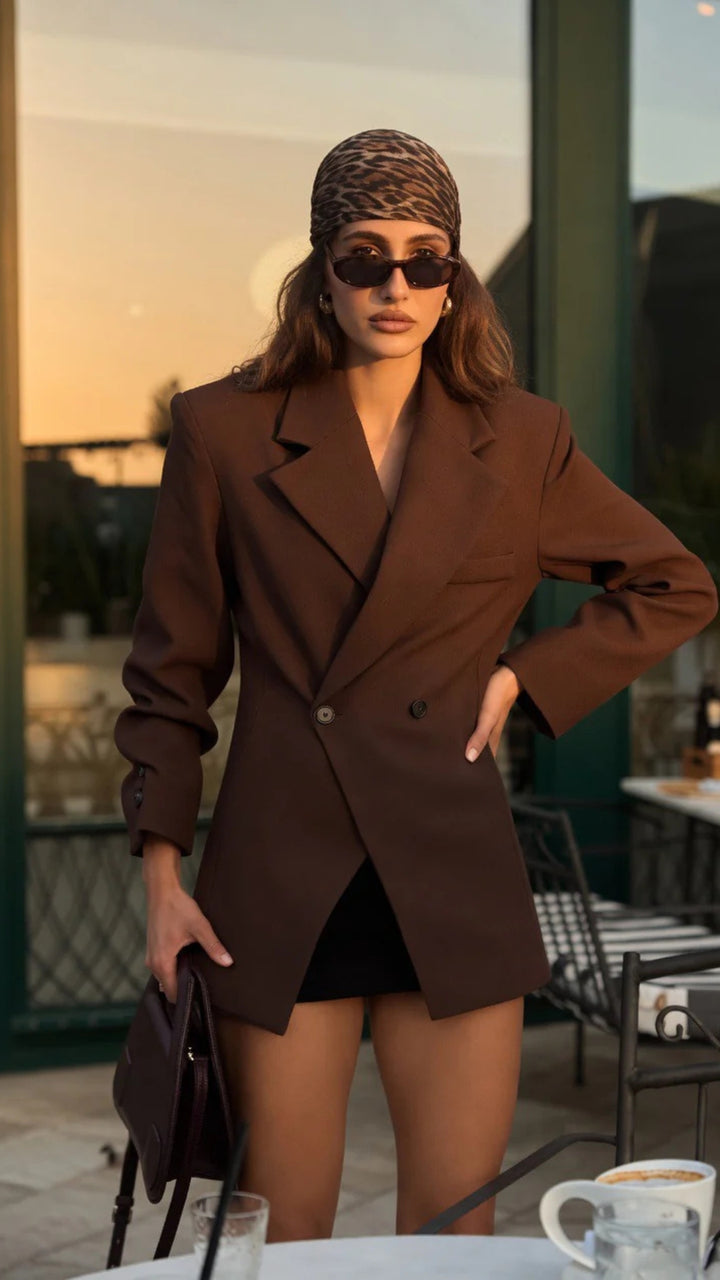 Oversized Double-Breasted Blazer
