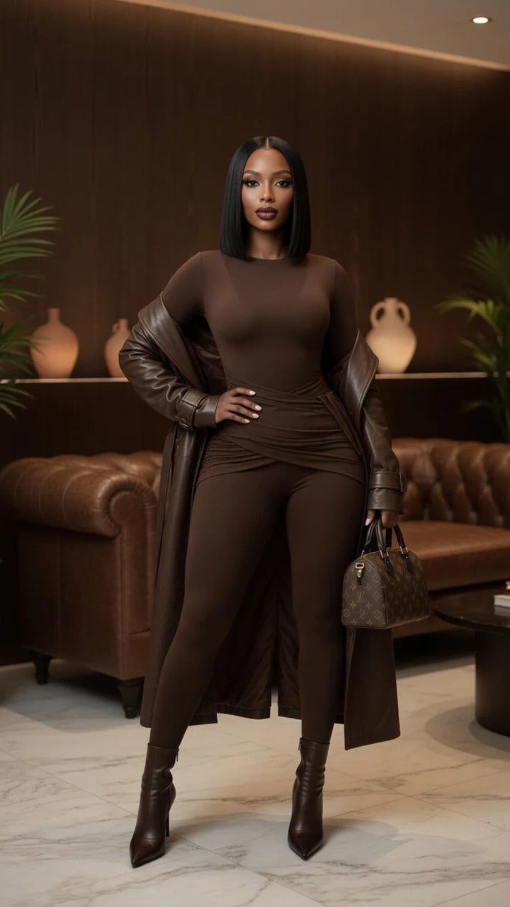 Chocolate Brown Jumpsuit
