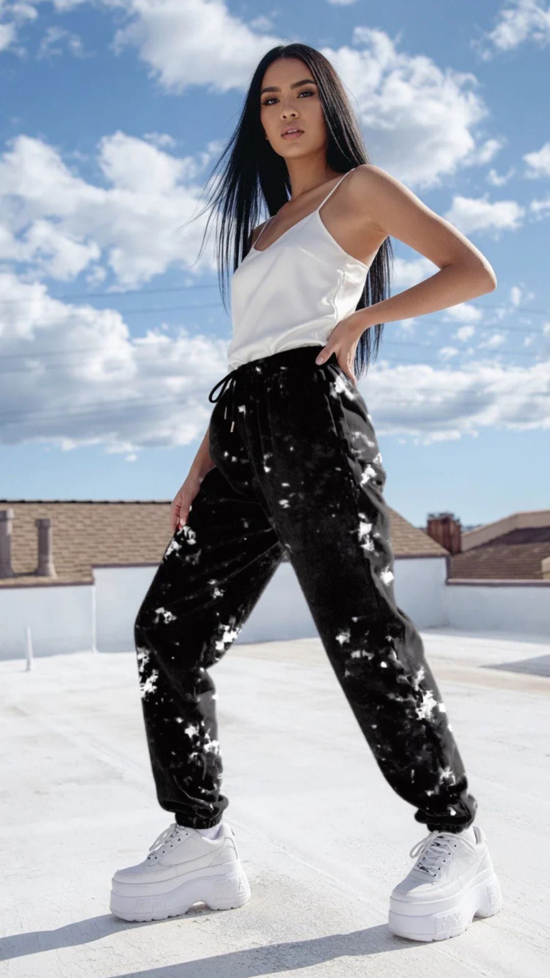 Tie-Dye Design Sweatpants
