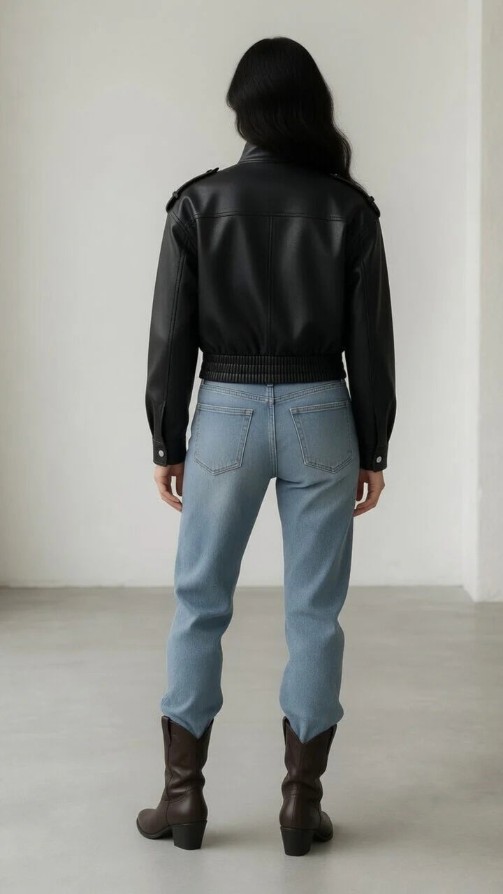 Faux Leather Jacket