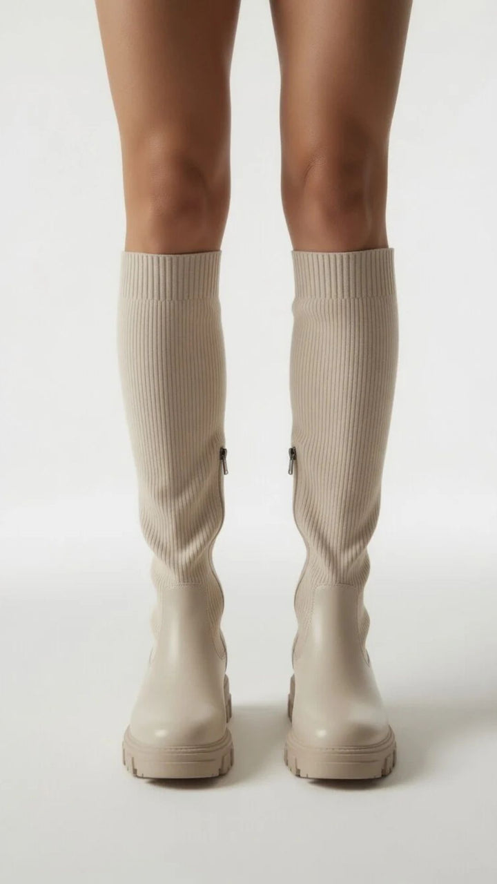 Over The Knee Chunky Knit Boots