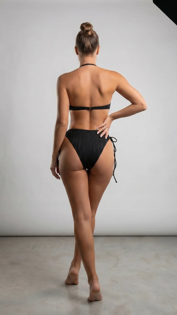 Halter-Neck Cut-Out Detail Swimsuit
