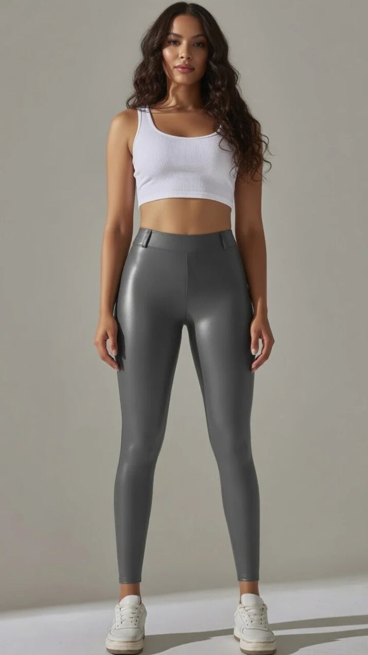 Faux Leather Trousers