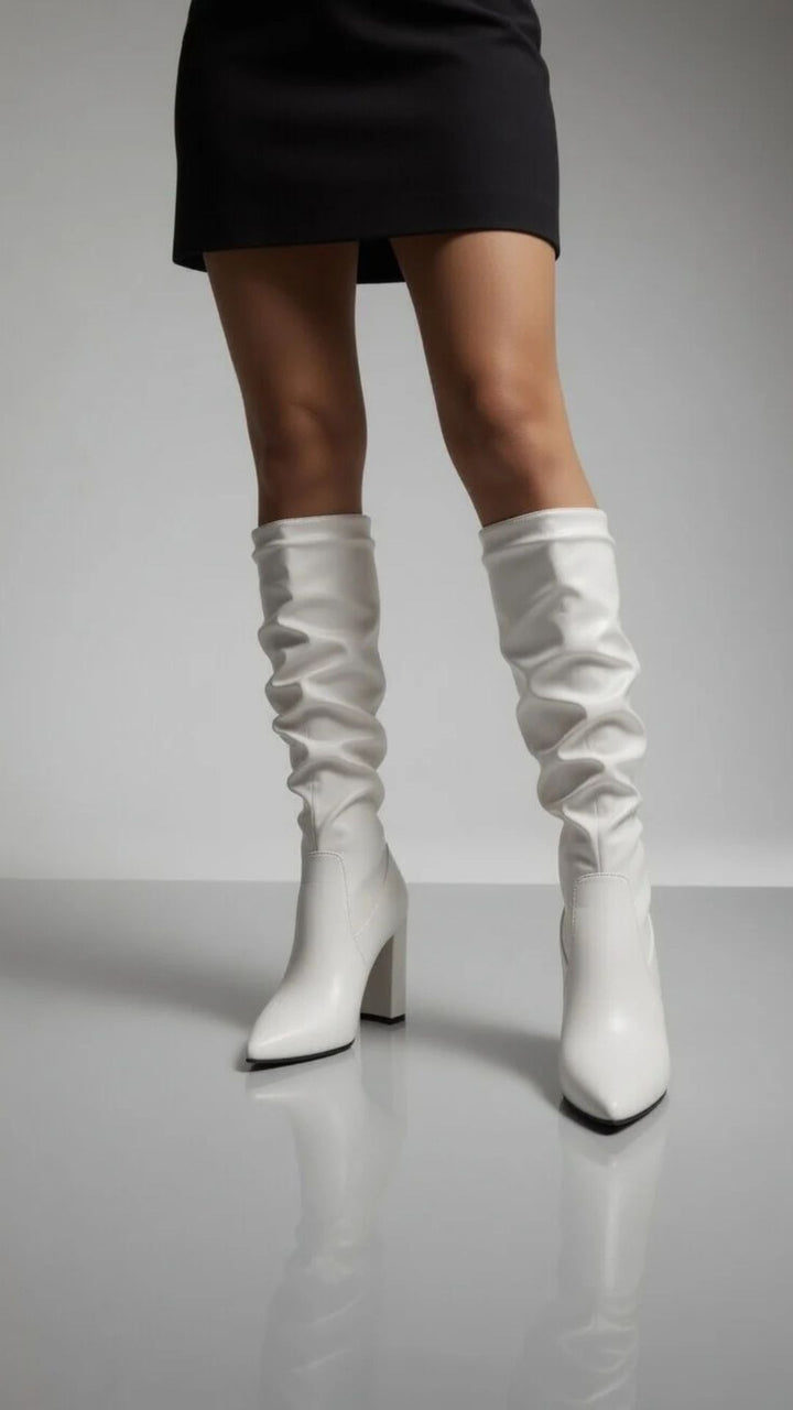PU Leather Long Boots