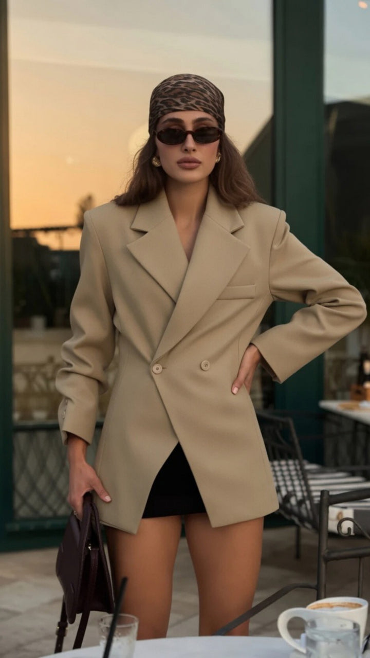Oversized Double-Breasted Blazer